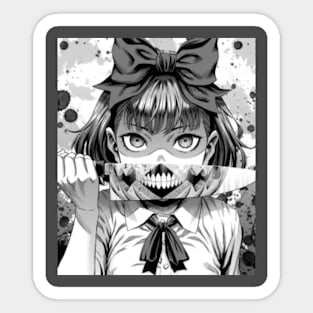 Scary Anime girl Sticker